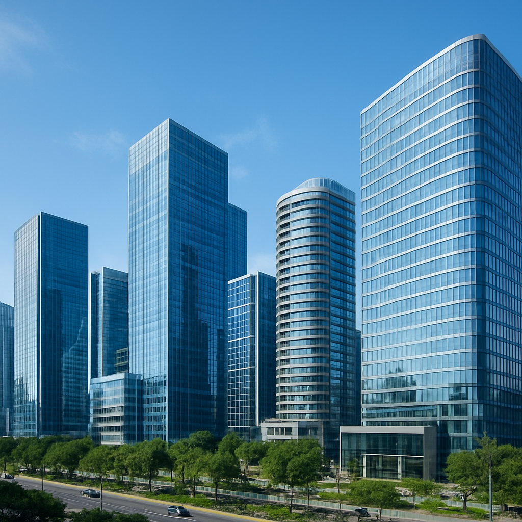 Gurgaon Cyber Hub skyline